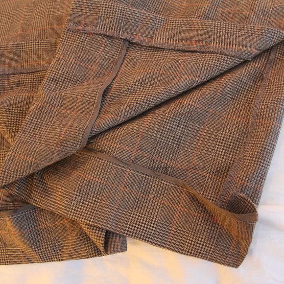 Louis Vuitton Women's 100% Wool Brown Twill Woven Wide-Leg Dress Pants/Trousers - Picture 4 of 7